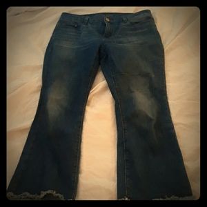 Michael Kors high-waisted cropped jeans